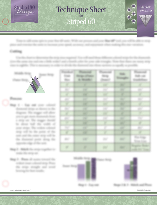 Striped 60 Technique Sheet